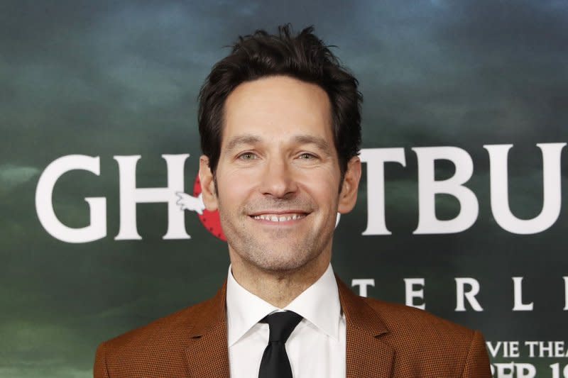 Paul Rudd plays Gary Grooberson in "Ghostbusters: Frozen Empire." File Photo by John Angelillo/UPI