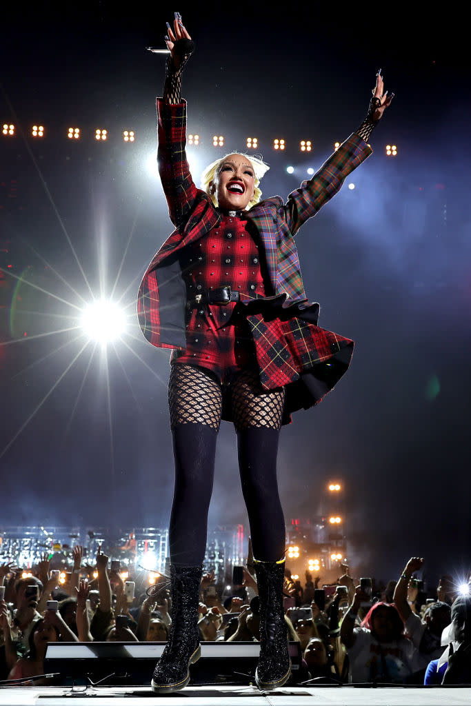 Gwen Stefani of No Doubt performs during the 2024 Coachella Valley Music and Arts Festival on April 20 in Indio, California.