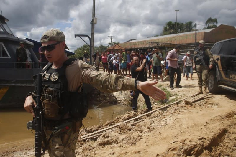 6月15日，巴西當局尋獲兩具遺體，疑似是失蹤的該國原住民專家白瑞拉和英籍記者菲力普斯。（AP）