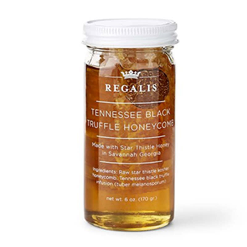 <a rel="nofollow noopener" href="http://rstyle.me/n/cu9kz7chdw" target="_blank" data-ylk="slk:Regalis Tennessee Black Truffle Honeycomb, Williams Sonoma, $34A delicate blend of sweet honey and earthy truffle a distinguished palate is sure to enjoy.;elm:context_link;itc:0;sec:content-canvas" class="link ">Regalis Tennessee Black Truffle Honeycomb, Williams Sonoma, $34<p>A delicate blend of sweet honey and earthy truffle a distinguished palate is sure to enjoy.</p> </a>