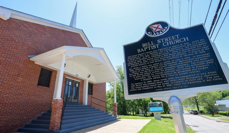 Historic Bell Missionary Baptist Church, located on Oak Street in Montgomery, Ala., on Tuesday April 23, 2024.