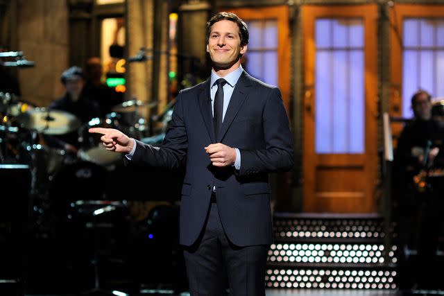 <p>Dana Edelson/NBCU Photo Bank/NBCUniversal via Getty</p> Andy Samberg on "Saturday Night Live"