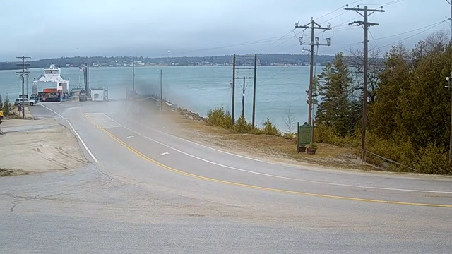 A screenshot from the West Michigan Tourist Association's Drummond Island live camera.