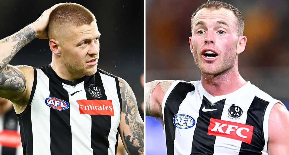 Pictured left Jordan De Goey and right Tom Mitchell