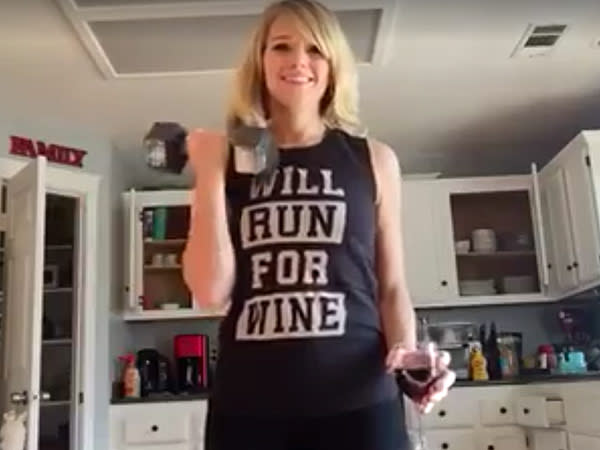 Wine Workout Fitness Running Personal Trainer