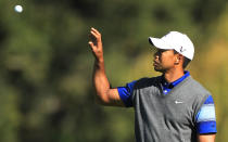 THOUSAND OAKS, CA - DECEMBER 02: Tiger Woods reaches for a golf ball on the fifth hole during the second round of the Chevron World Challenge at Sherwood Country Club on December 2, 2011 in Thousand Oaks, California. (Photo by Scott Halleran/Getty Images)