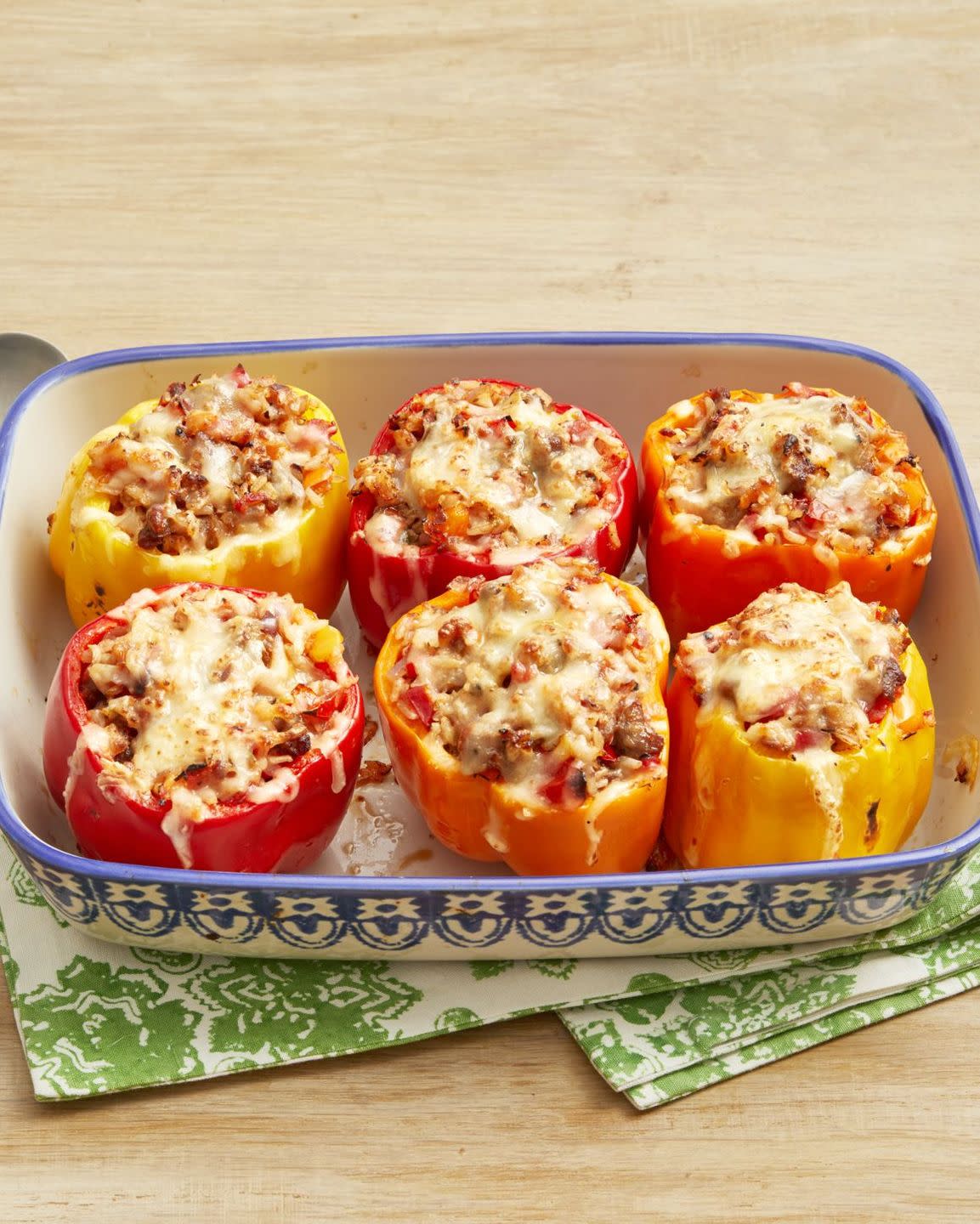 bell pepper recipes sausage and rice stuffed peppers