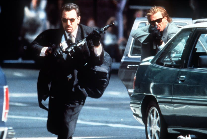 Robert De Niro, left, and Val Kilmer in "Heat"