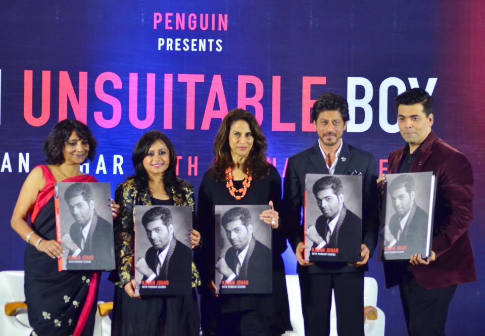 Photos: SRK launches Karan Johar’s biography 'An Unsuitable Boy'