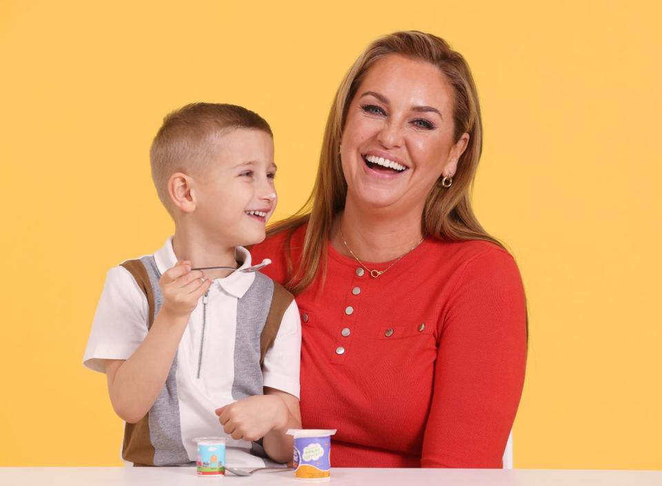 Josie Gibson has appeared in a new campaign for Yoplait with Reggie (Joe Pepler/PinPep)
