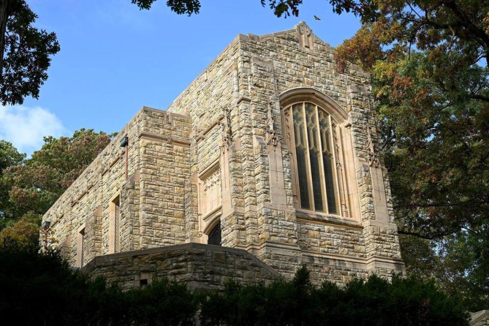 The William Rockhill Nelson Chapel at Mt. Washington Cemetery in Independence, Missouri, where Nelson, the founder of The Kansas City Star, was interred.