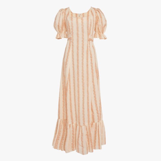 Rixo Kate ruffled cotton midi dress, $400, modaoperandi.com