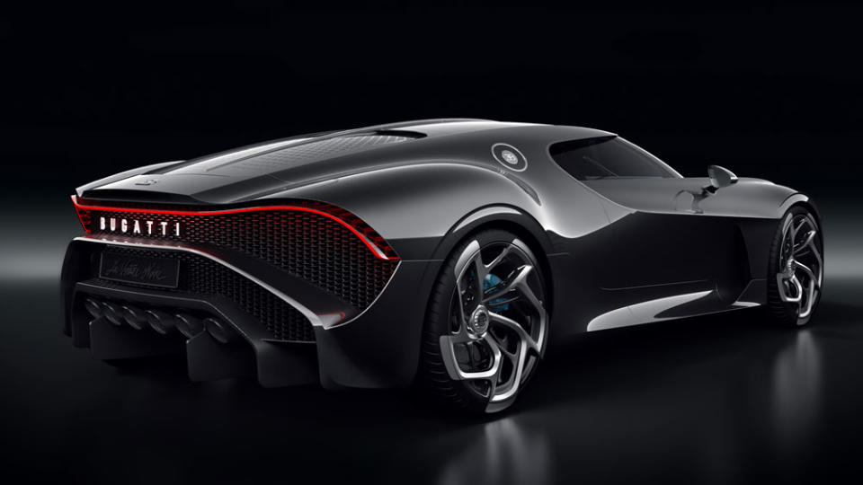 Bugatti's "La Voiture Noire" debuted at the 2019 Geneva Motor Show.