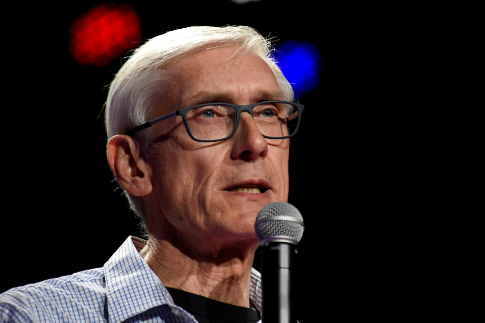 Democratic gubernatorial candidate Tony Evers speaks at an election eve rally in Madison, Wis., on Nov. 5, 2018. (Photo: Nick Oxford/Reuters)