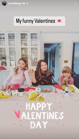 <p>Jenna Bush Hager/Instagram</p> Mila, Poppy Louise, and Hal Hager
