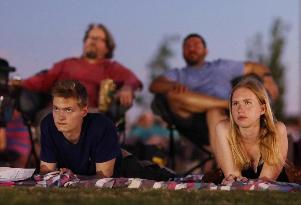 The deadCenter Film Festival screens Okie Shorts at the Love's Travel Stops Stage and Great Lawn in Scissortail Park Saturday, June 13, 2020.