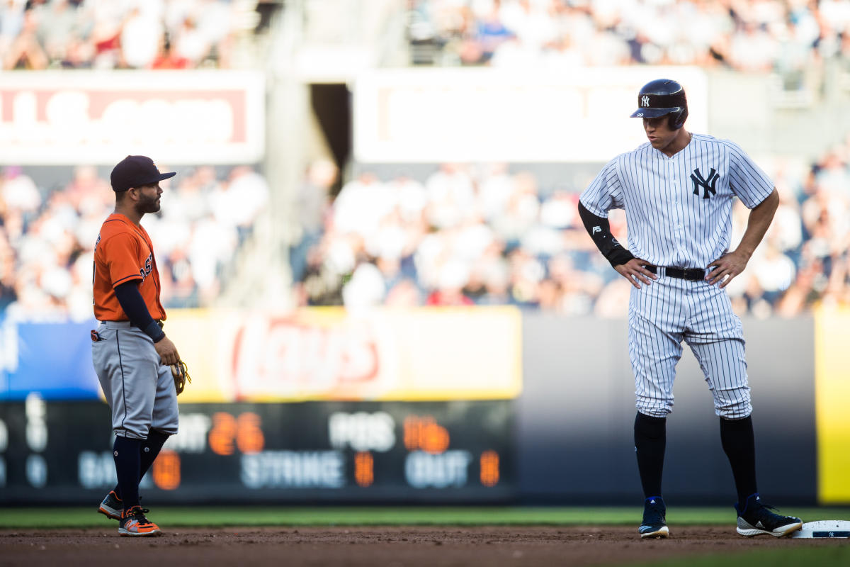 Yankees' Aaron Judge mocks Astros' Jose Altuve, then denies it