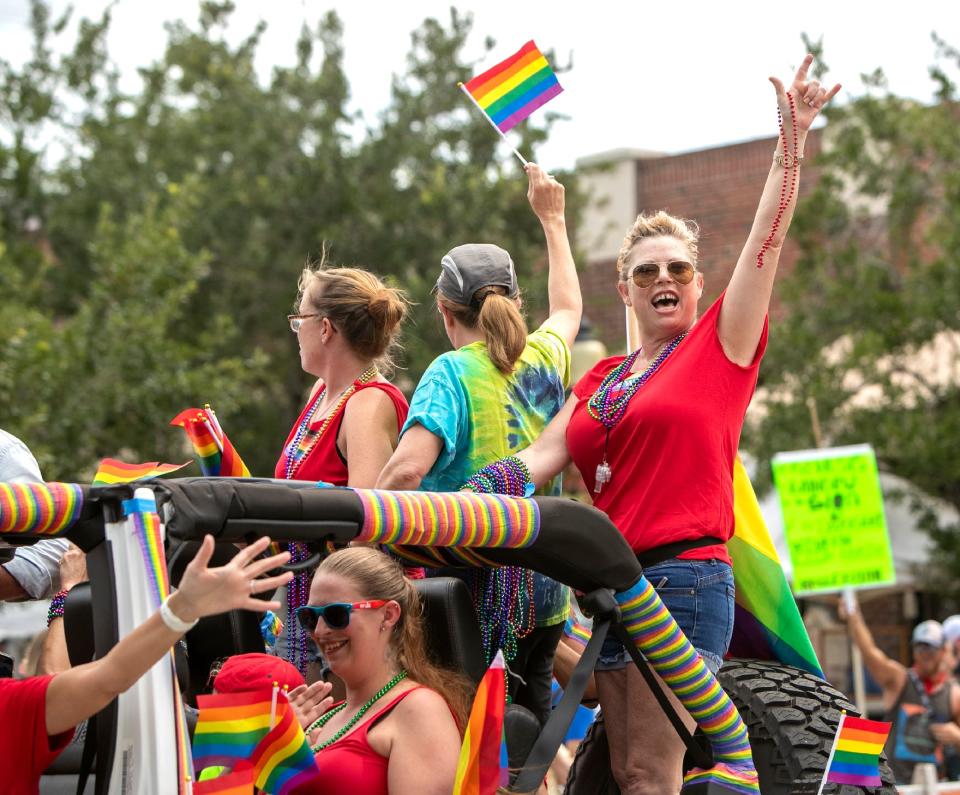 Project Pride SRQ's Pride Car Parade, pictured here in 2021, will return June 11 to downtown Sarasota's Main Street.