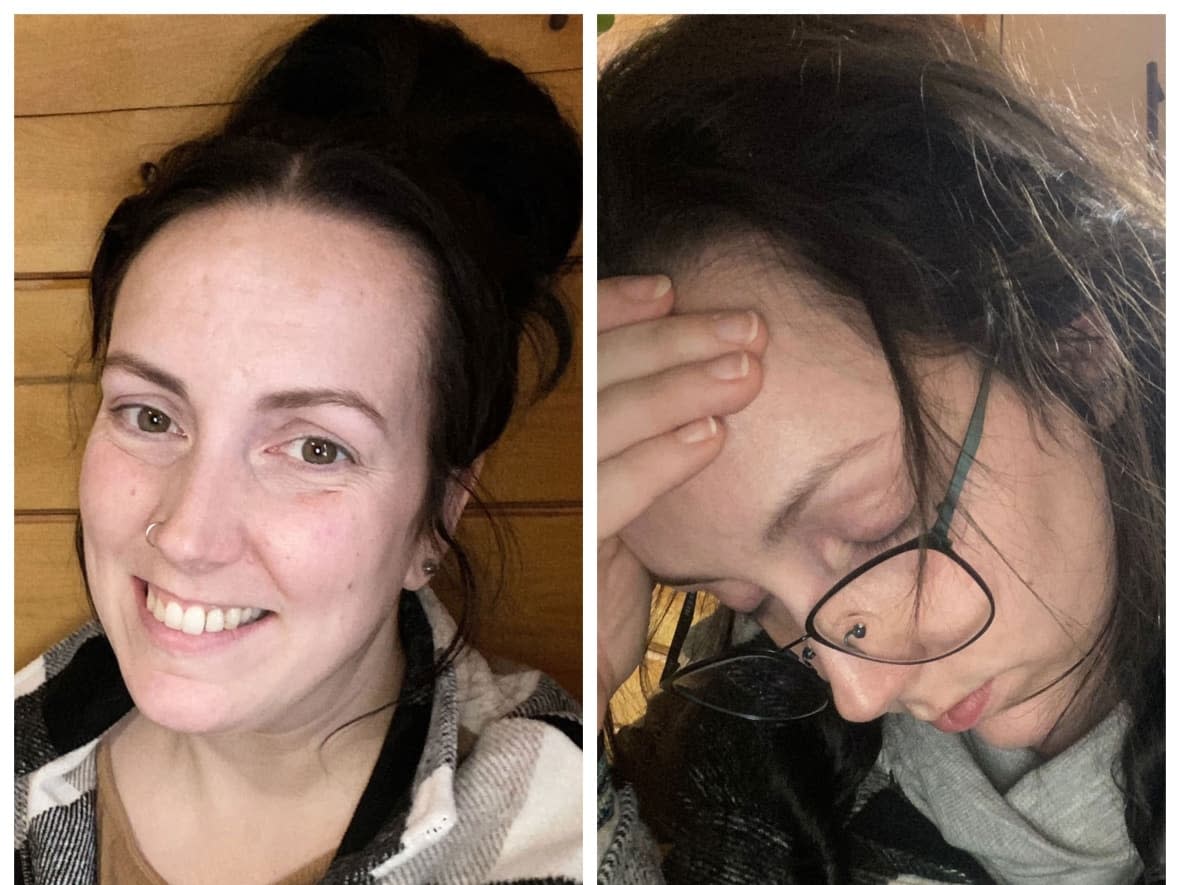 Nicola Sleep, 32, of Upper Gagetown, has good days and bad days with endometriosis. (Submitted by Nicola Sleep - image credit)