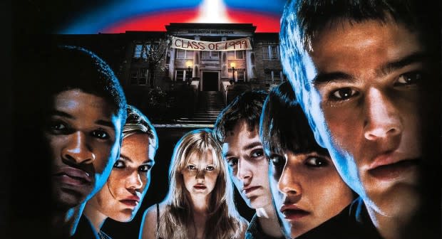 <p>Miramax</p><p> It’s a seemingly normal small town high school, except for one thing: The teachers are all secretly aliens. When a lonely student journalist (Elijah Wood) witnesses the school nurse getting killed, but later sees her alive like nothing happened, he unravels that an alien invasion is secretly happening—one teacher at a time. He teams up with a bunch of other students, including a football player (Shawn Hatsoy), a drug dealer (Josh Hartnett), and an outcast (Clea Duvall), to try and take down the queen alien, who is orchestrating the invasion because her home planet is dying out.</p>