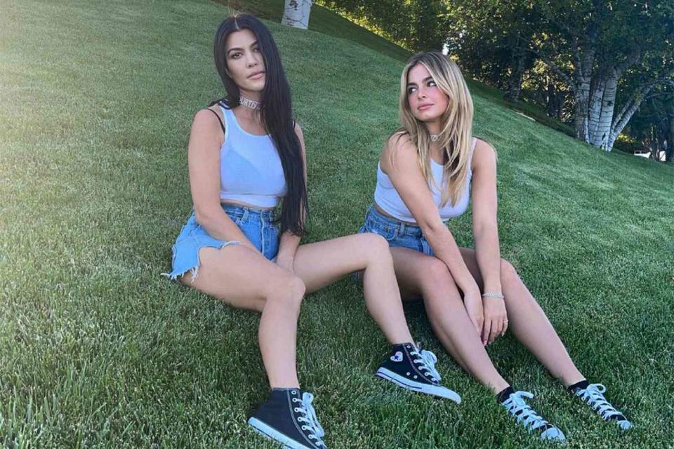 Addison rae/ instagram Kourtney Kardashian (left) paid tribute to friend Addison Rae (right) on her 23rd birthday.