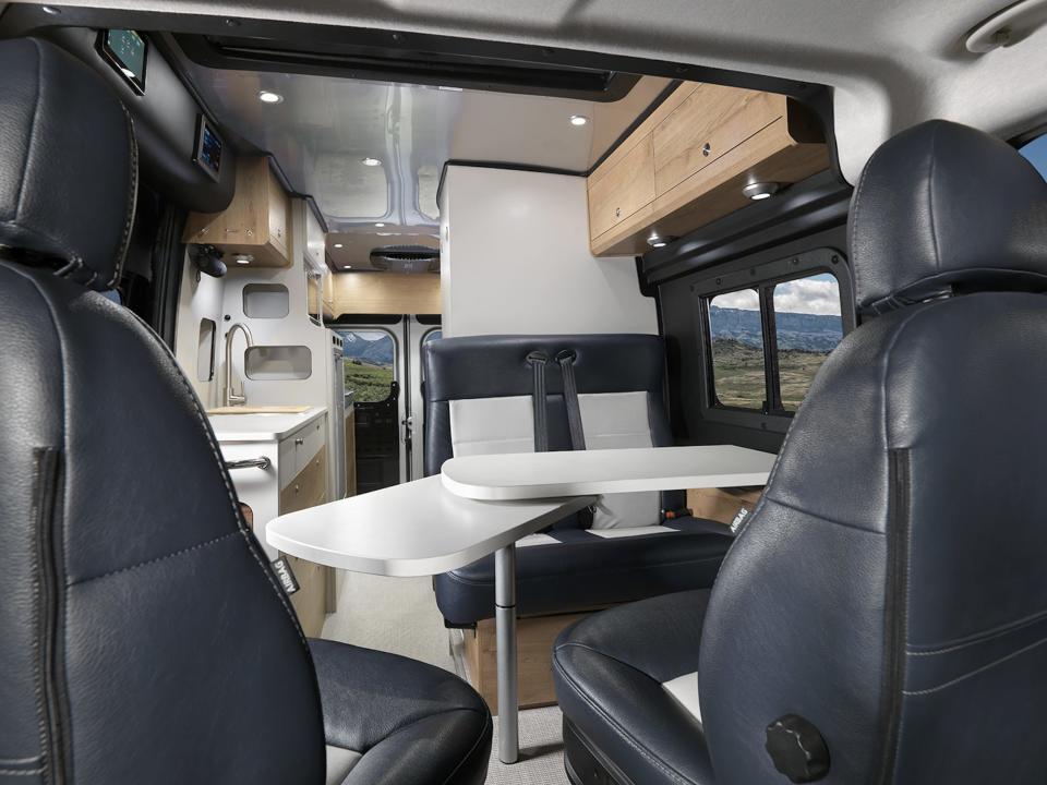 Inside inside Airstream's new Rangeline Touring Coach