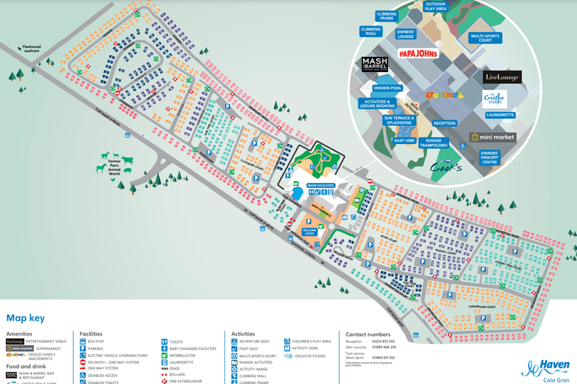 A map of Cala Gran