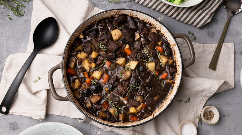 venison stew with Guinness