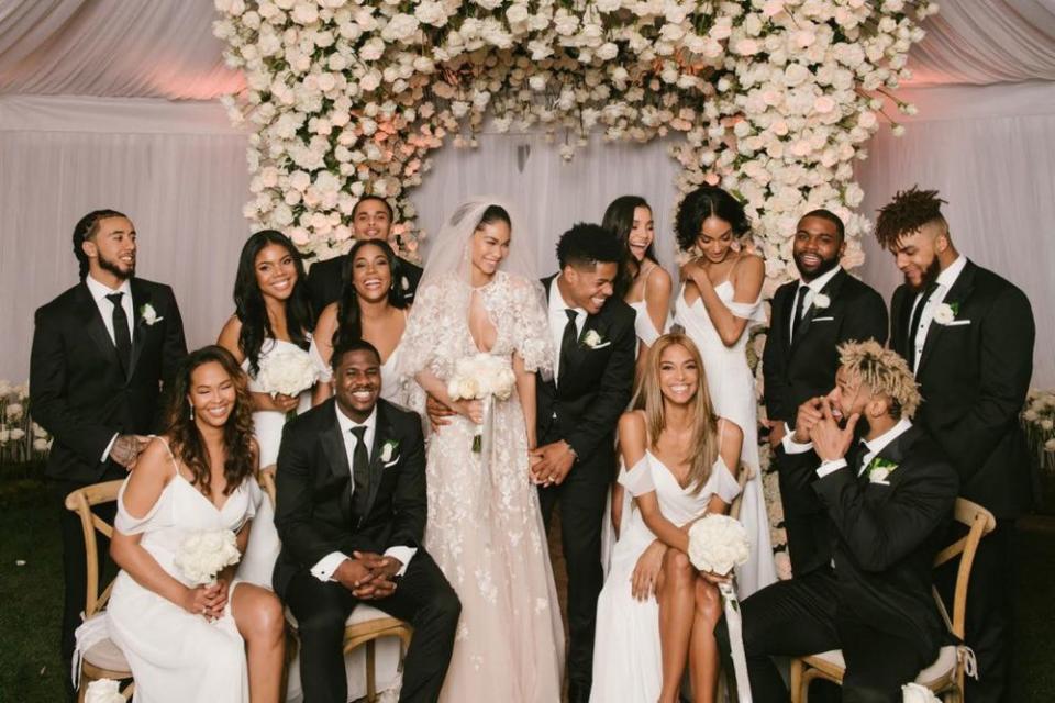 Chanel Iman, Sterling Shepard and their bridal party