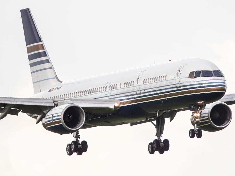 Privilege Style Boeing 757-200.