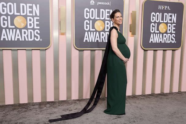 PHOTO: Hilary Swank attends the 80th Annual Golden Globe Awards, Jan. 10, 2023, in Beverly Hills, Calif. (Amy Sussman/Getty Images)