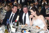 <p>Sharing a laugh with Adam Sandler and Netflix CEO Ted Sarandos at 2018's Critics' Choice Awards. </p>