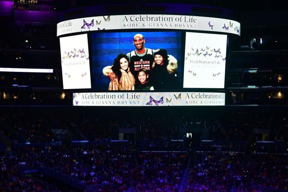 Kobe and Gianna Bryant memorial