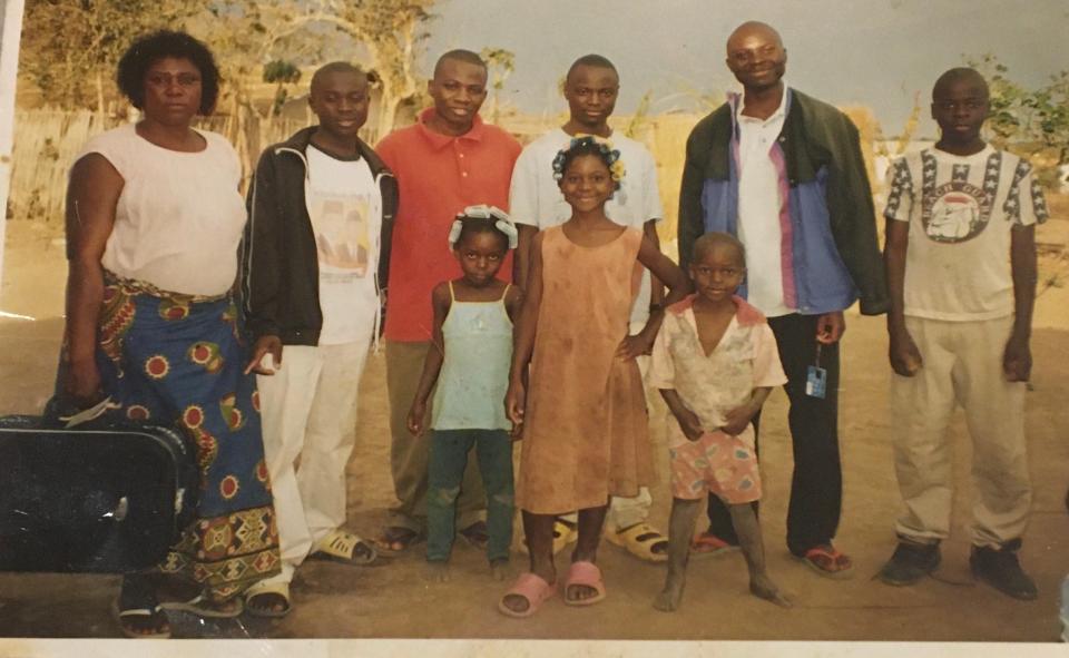 Maggie Bushiri and family in Tanzania