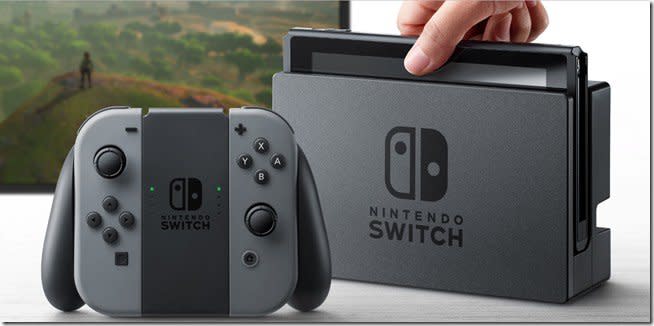 家機掌機合而為一　任天堂新主機Nintendo Switch明年3月發售