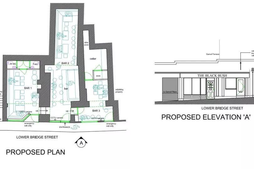 The proposed plans for the new bar in Chester -Credit:Planning Application