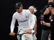 Formula One - Japanese Grand Prix - Suzuka Circuit, Suzuka, Japan - October 6, 2018. Mercedes' Lewis Hamilton during practice. REUTERS/Issei Kato