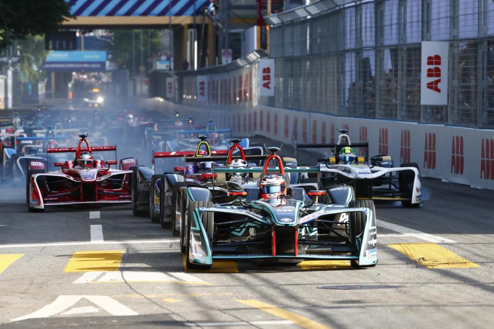 The Zurich E-Prix in 2018, the first race in Switzerland for 63 yearsJaguar Panasonic Racing/Getty