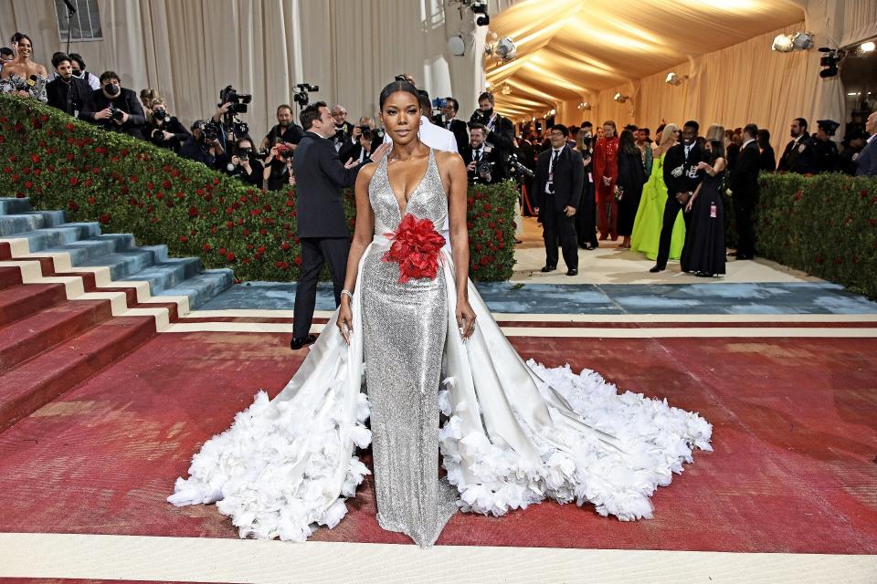 Gabrielle Union 2022 Met Gala Silver Gown