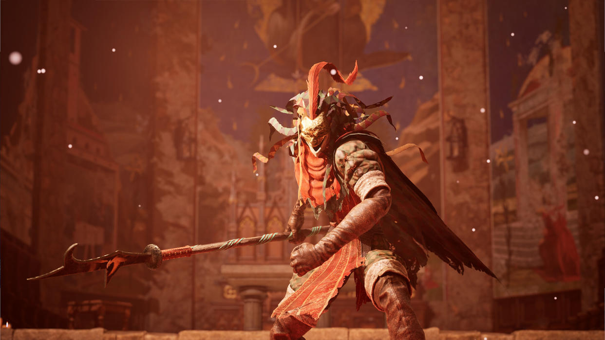  Warrior prepares for battle in a screenshot from Enotria: The Last Song. 