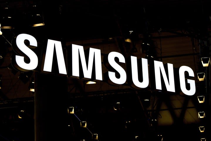 Logo Samsung au Mobile World Congress.