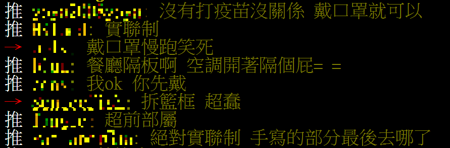 不少網友對現行防疫措施有諸多抱怨。（圖／翻攝自PTT八卦板） 