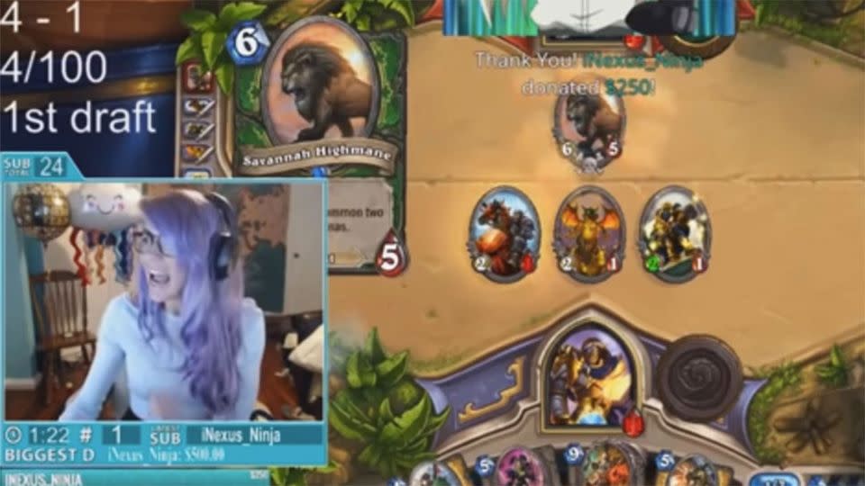 This is a screenshot of the moment troll Anthony Archer PayPal sent $50,000 to Legendary Lea. Photo: YouTube/LiveStreamFails