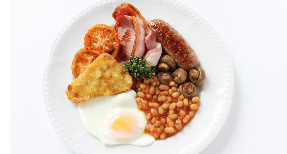 Full English with hash browns. (Getty Images)