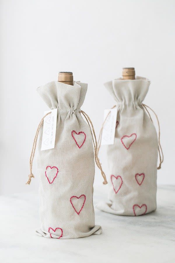 Embroidery Wine Bags