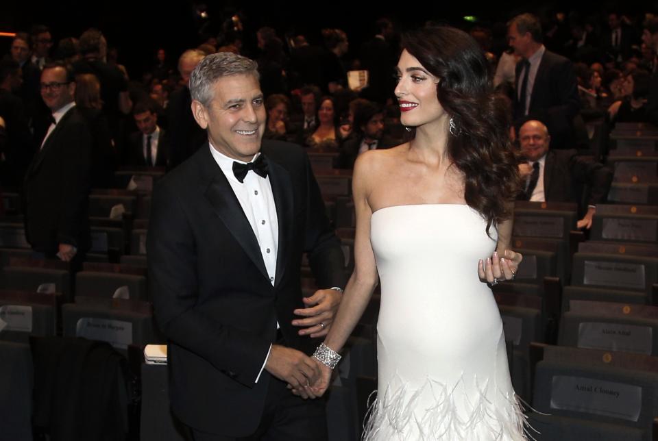 Power ohne Ende: George und Amal Clooney sind das ultimative Paar. (Bild: AP Photo)