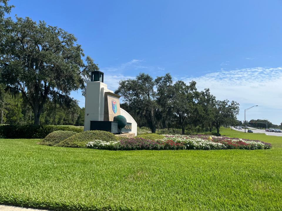 sign for world gold village in jacksonville florida