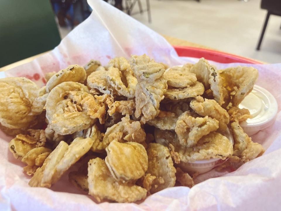 Deep-fried pickles are a gas station delicacy in the Deep South (Ellie Seymour)