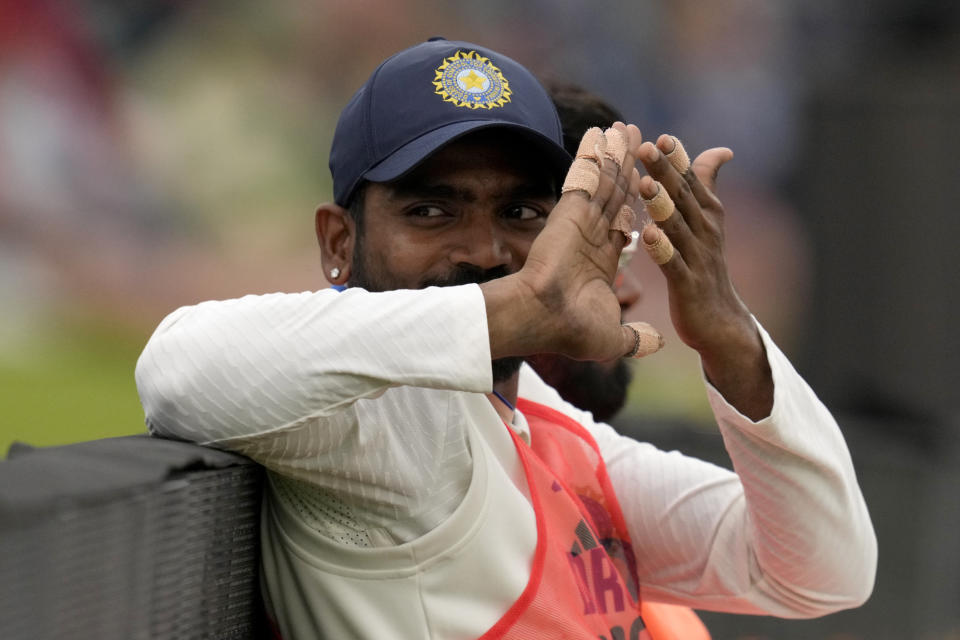 India's Ravindra Jadeja during the second day of the Test cricket match between South Africa and India, at Centurion Park, in Centurion, on the outskirts of Pretoria, South Africa, Wednesday, Dec. 27, 2023. (AP Photo/Themba Hadebe)