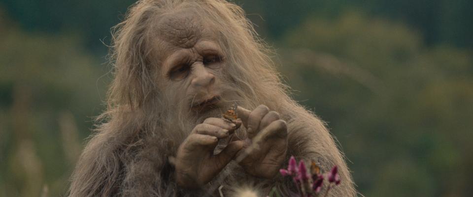 Jesse Eisenberg is the most contemplative and nature-loving of the family of Sasquatches who roam northern California's forests in "Sasquatch Sunset," a pseudo-nature film from David and Nathan Zellner.